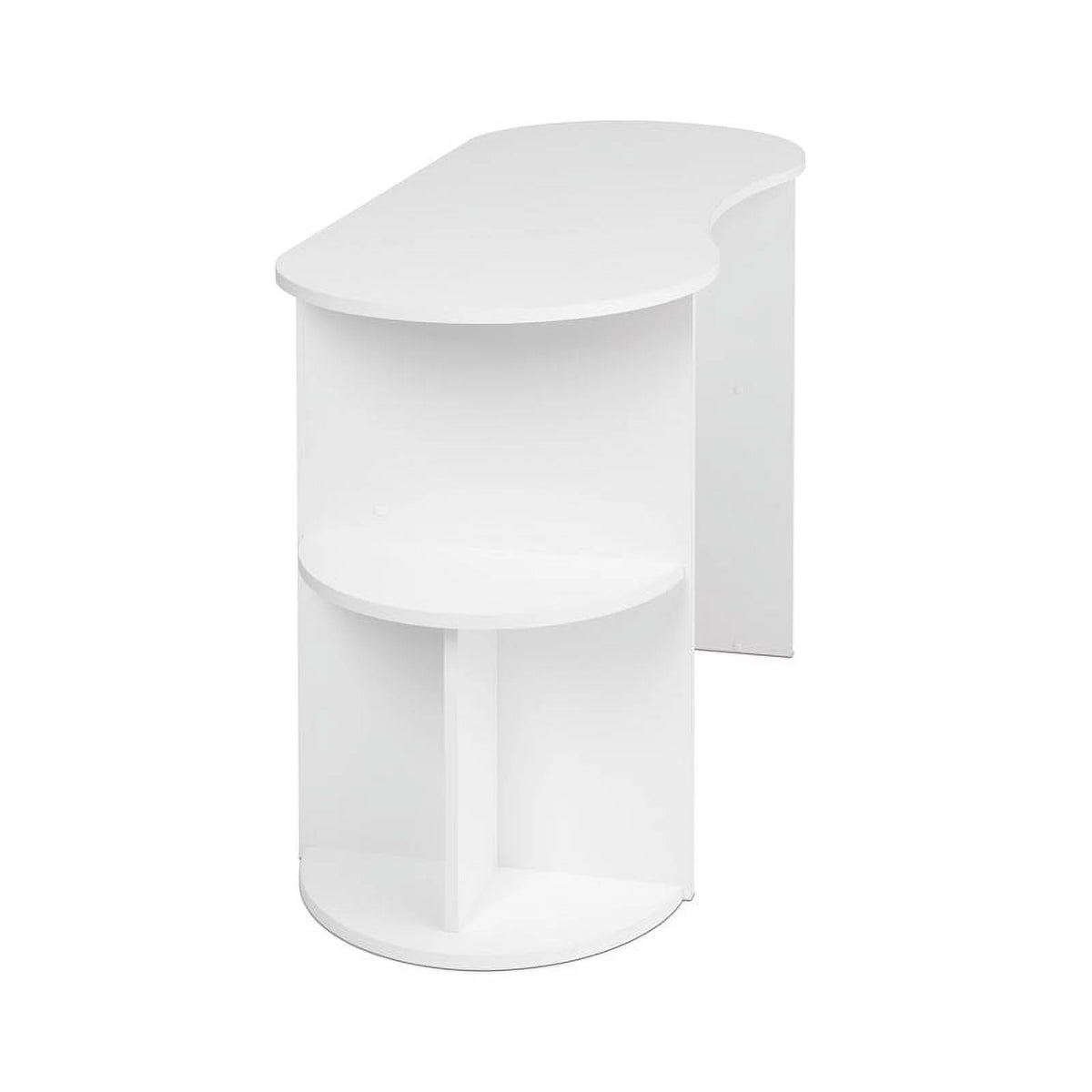 Compact Student Desk with Storage in White F610978