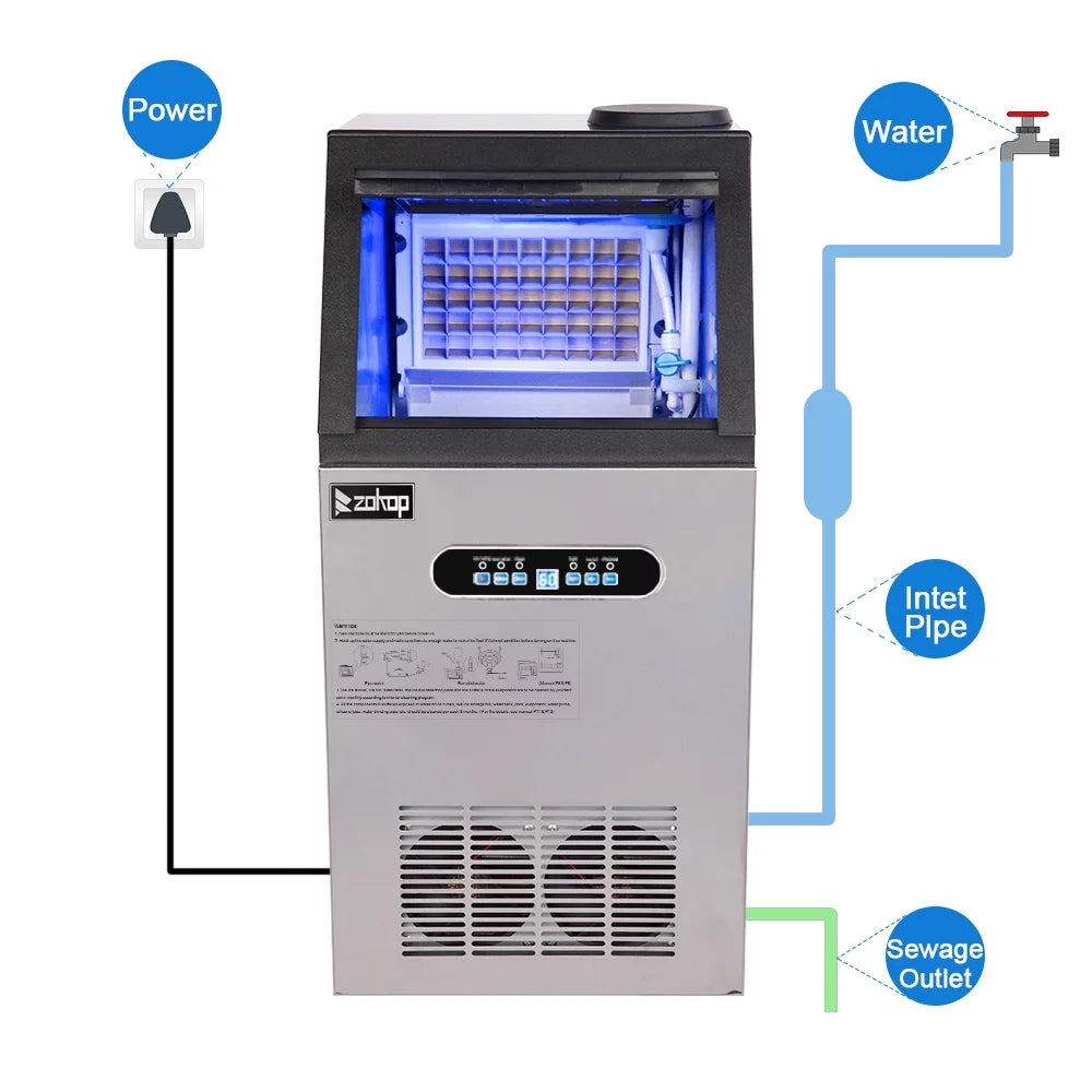 Commercial Stainless Steel Ice Maker N1630