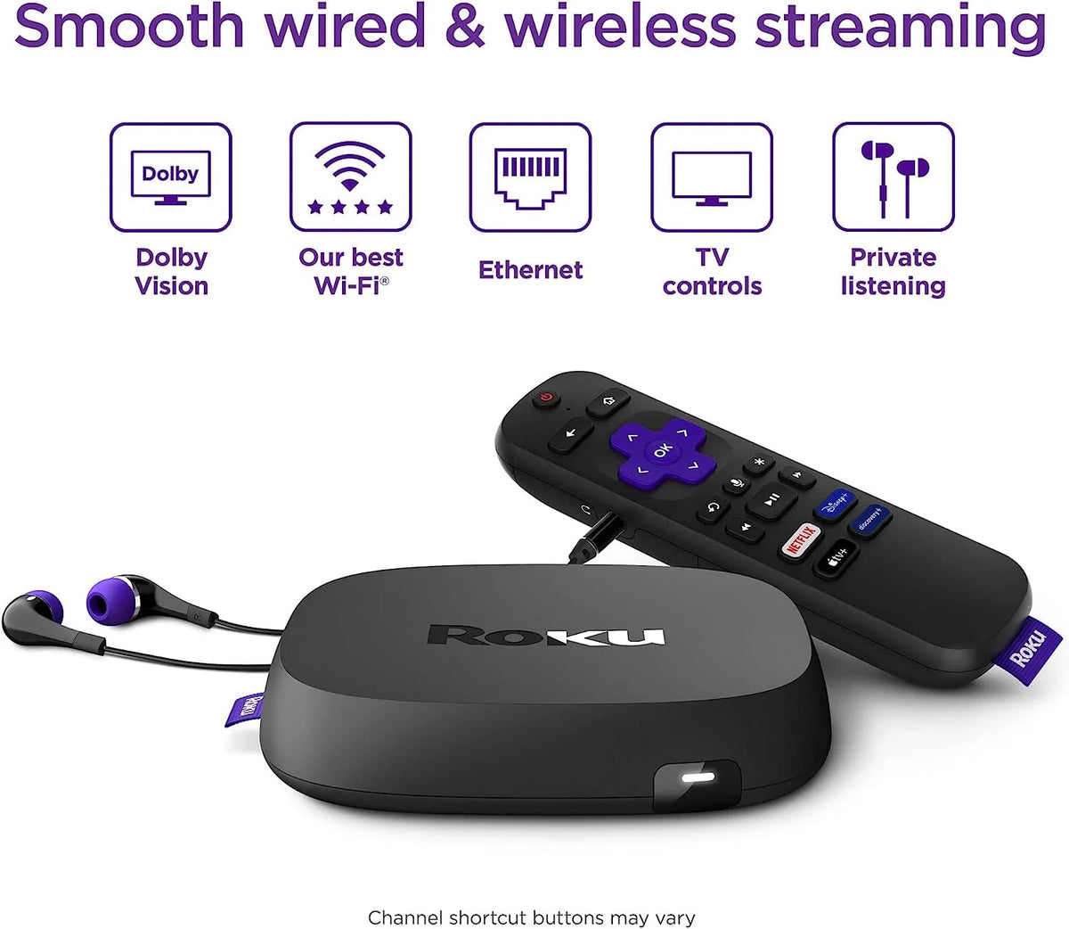 4K HDR Streaming Device with Voice Remote and HDMI Cable K500