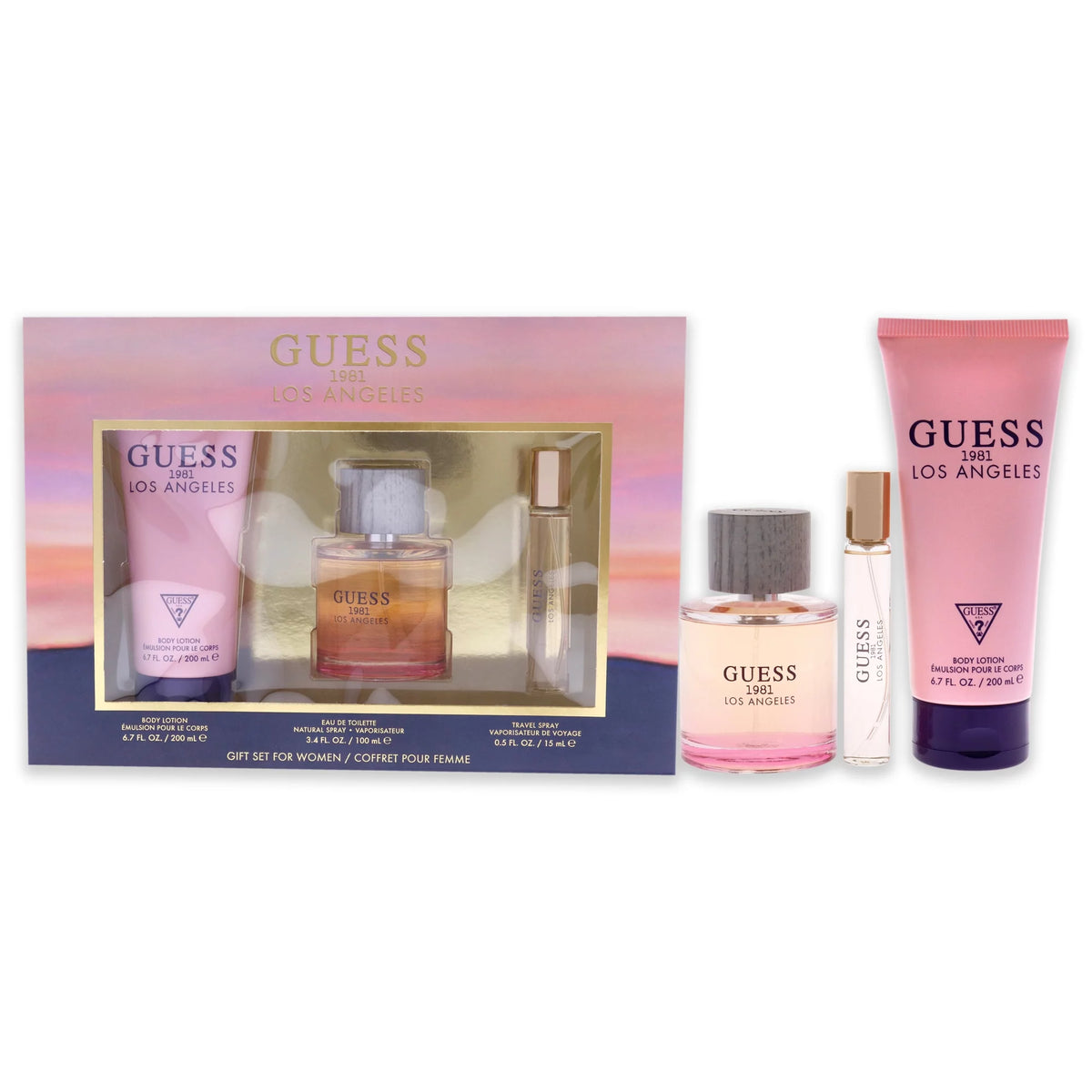 3 Pc Gift Set 3.4oz EDT Spray, 0.5oz EDT Spray, 6.7oz Body Lotion T600663