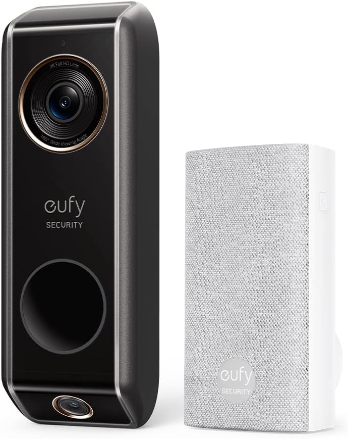 Dual Camera Video Doorbell with Chime, 2K with HDR S7035