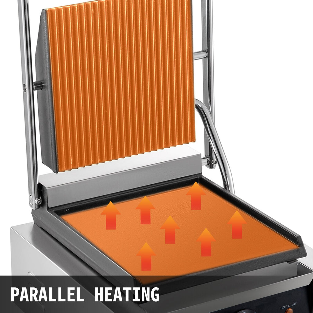 Non-Stick Electric Contact Grill Griddle Panini Press M8940