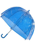 Blue Kids Clear Bubble Umbrella L809