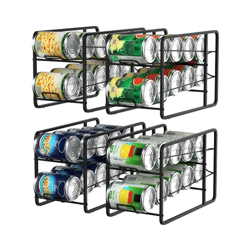4 Pack Stackable Soda Can Organizer Storage Rack D79584