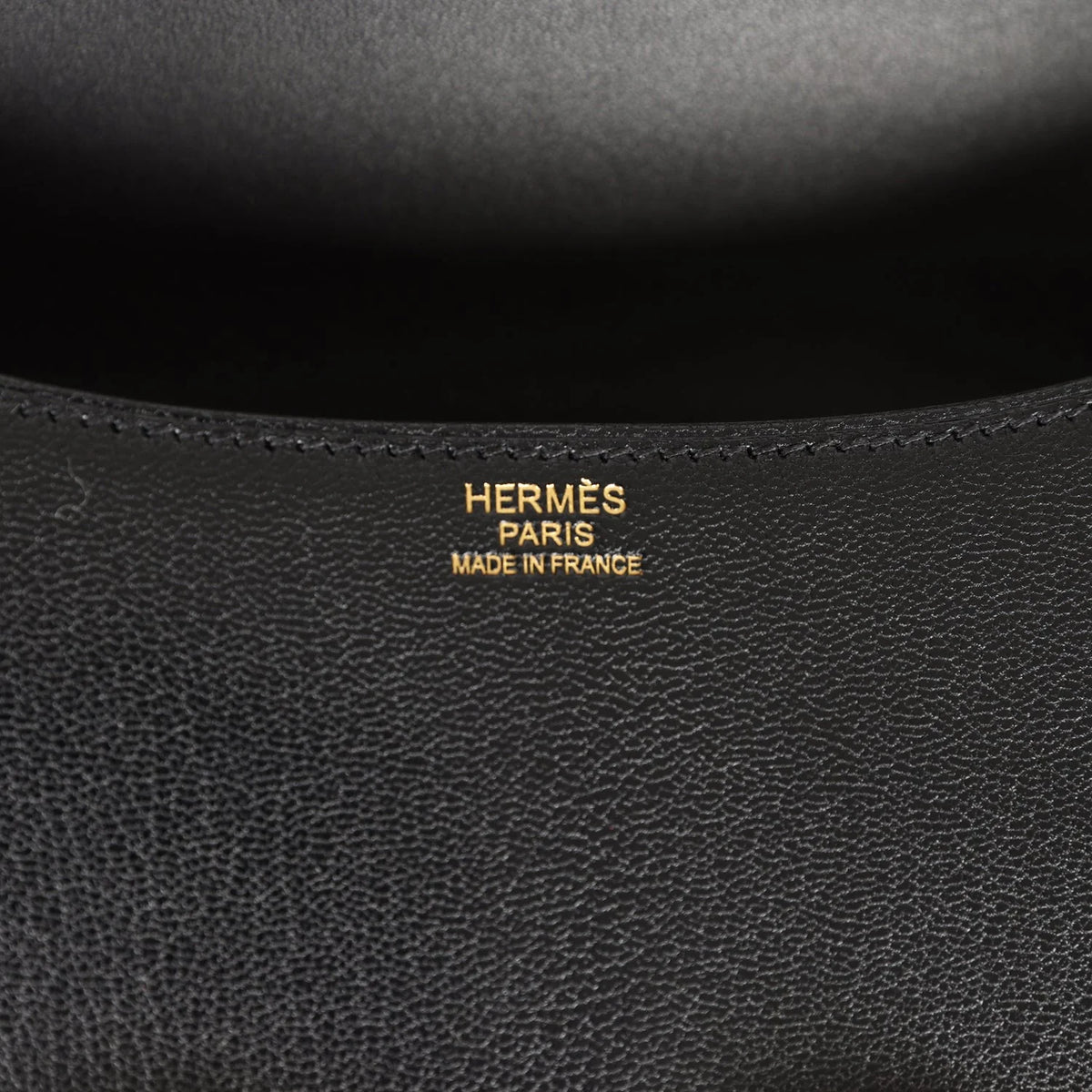 Black Chevre Leather Bag E8411