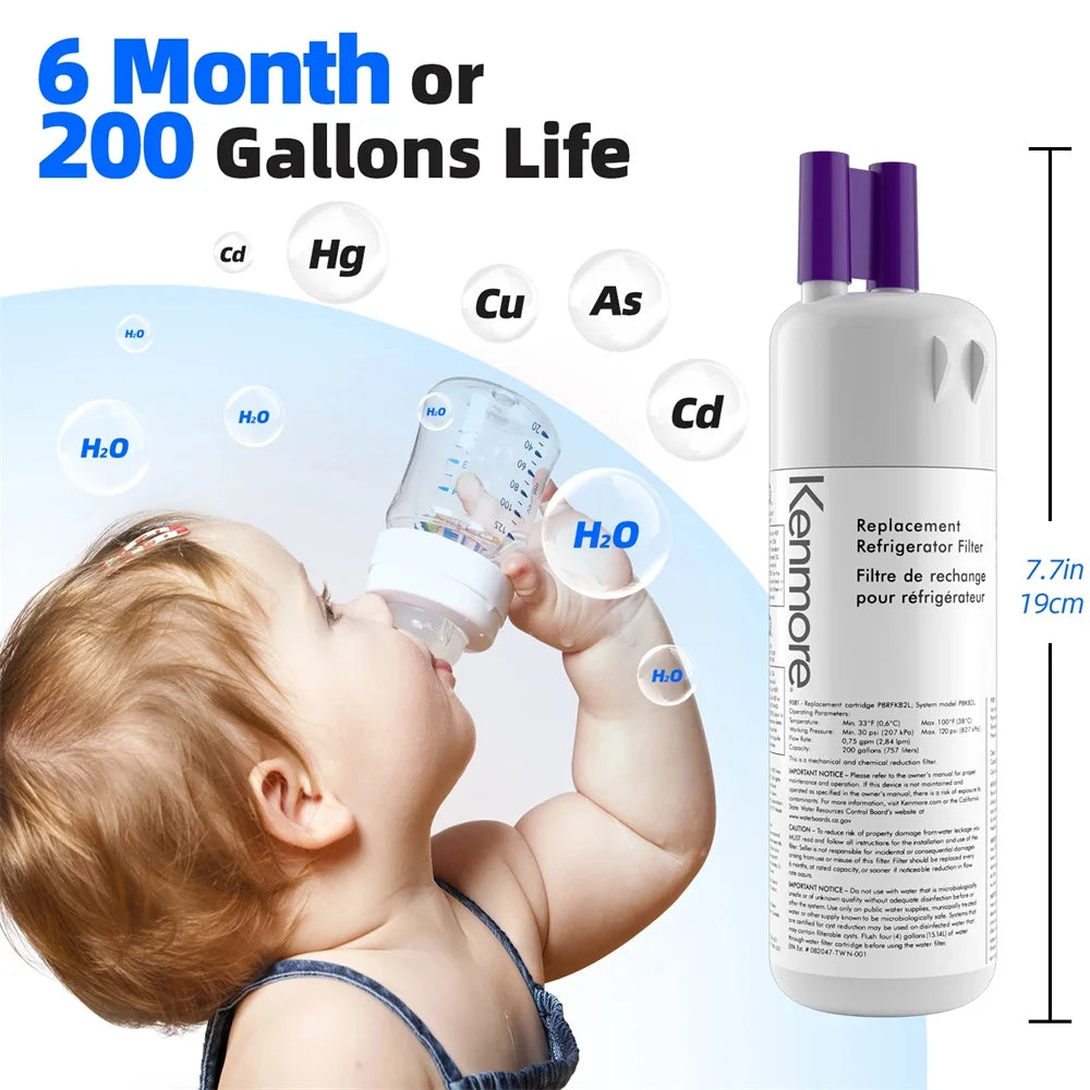 White Refrigerator Water Filter 2 Pack B5541