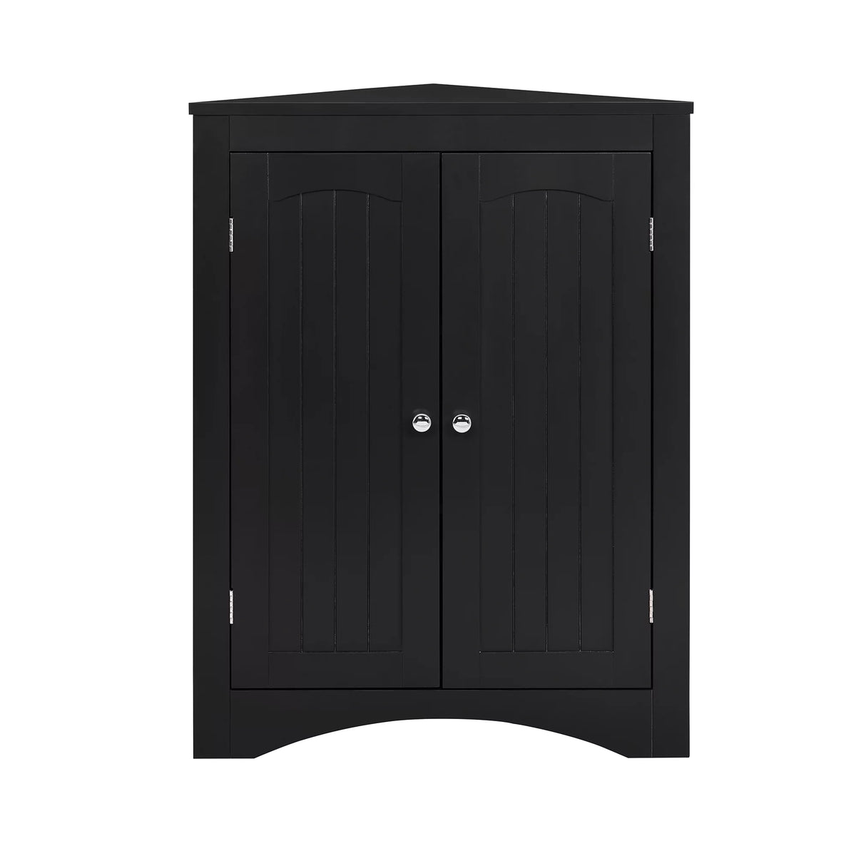 Free Standing Corner Storage Cabinet with Doors and Shelves G87329