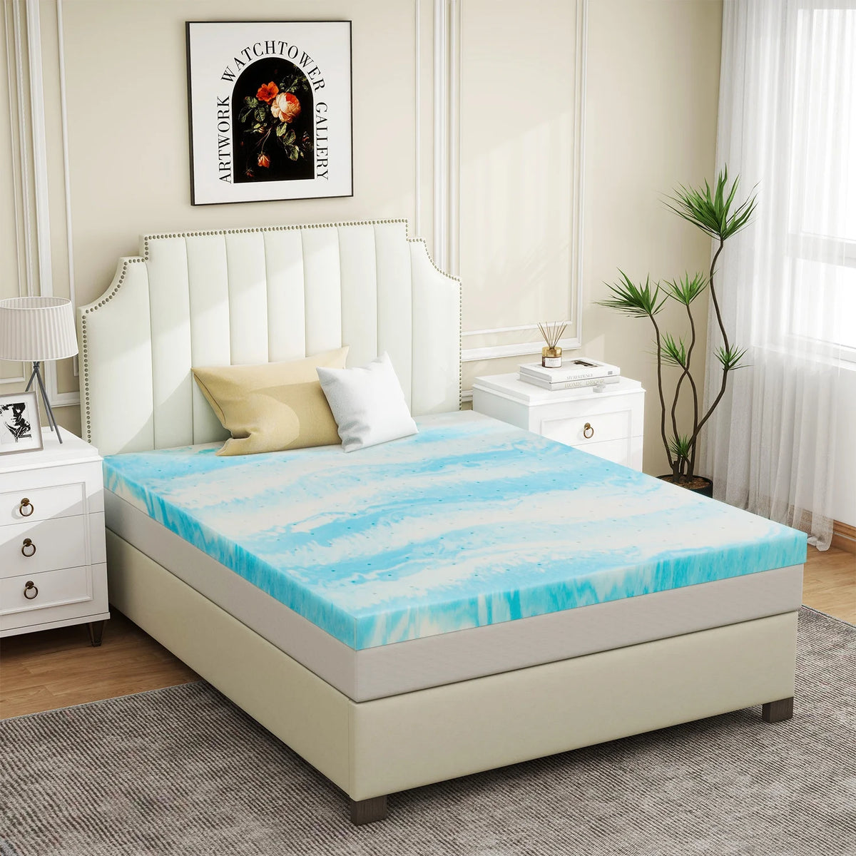 Memory Foam Mattress Topper V531567