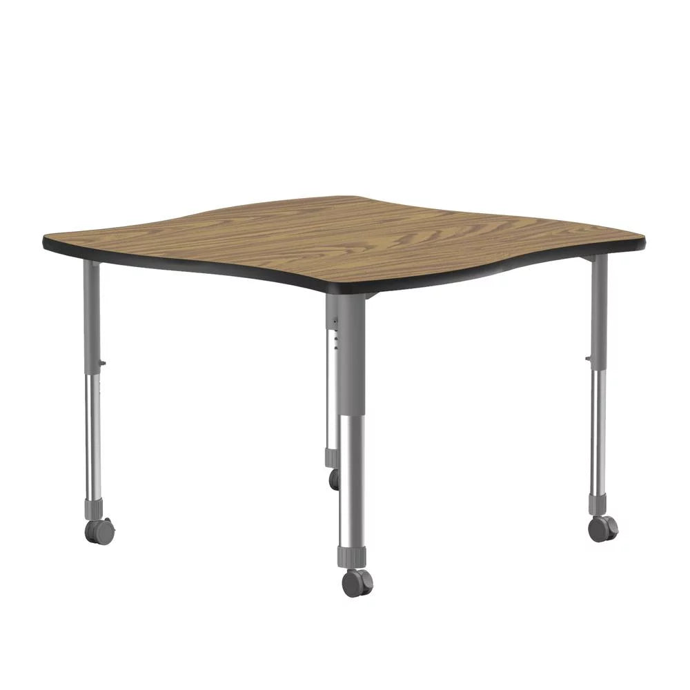 Commercial Laminate Top Desk with Casters 42x42" U5671