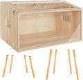 32 Inch Wooden Hamster Cage with Acrylic Sheets V24389