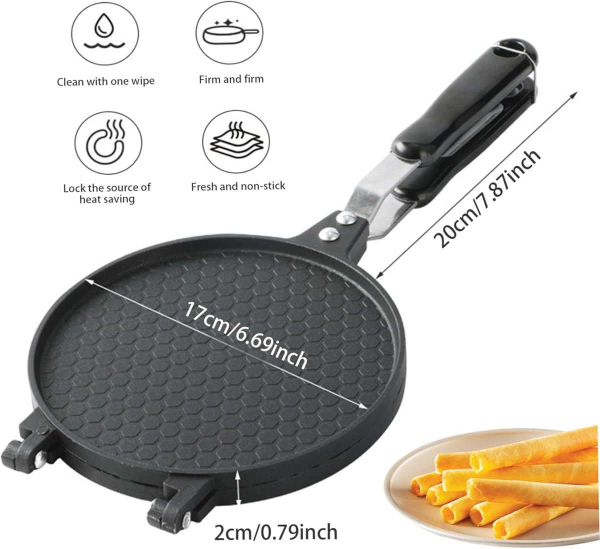 7inch Non-Stick Aluminum Tortilla Press and Cooker H501