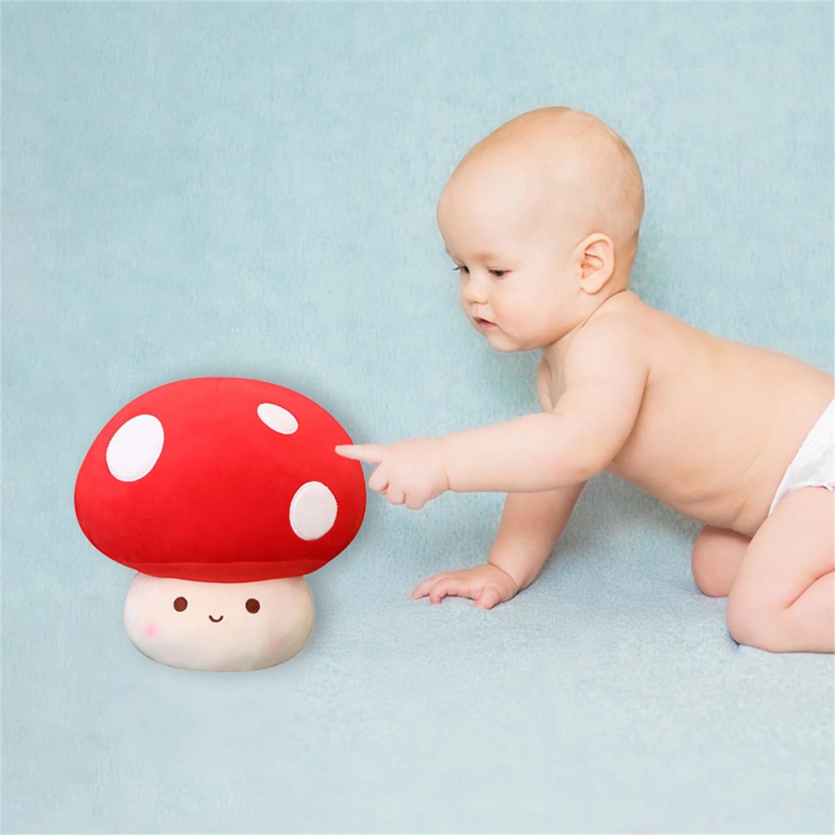 Mushroom Shaped Plush Toy Stuffed Doll R3294
