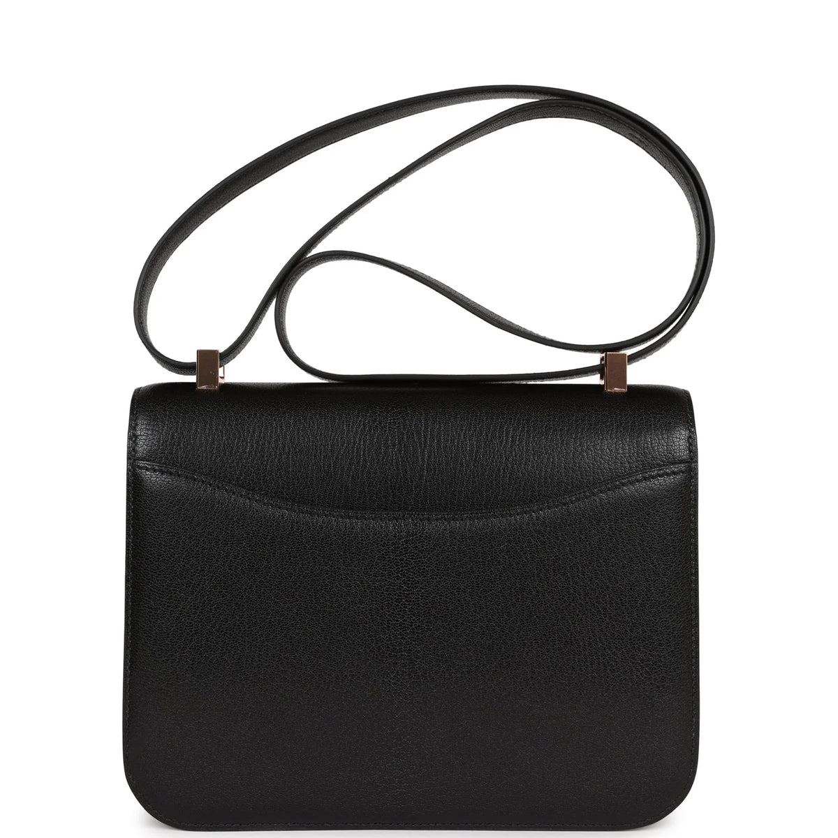 Black Chevre Leather Bag E8411