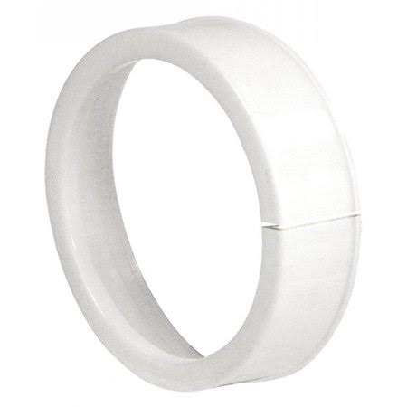 2 Pcs White Plastic EMT Insulating Bushing, 2 in. Y41123