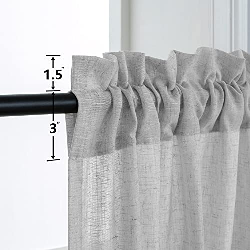 Sheer Linen Blended Curtains H2601