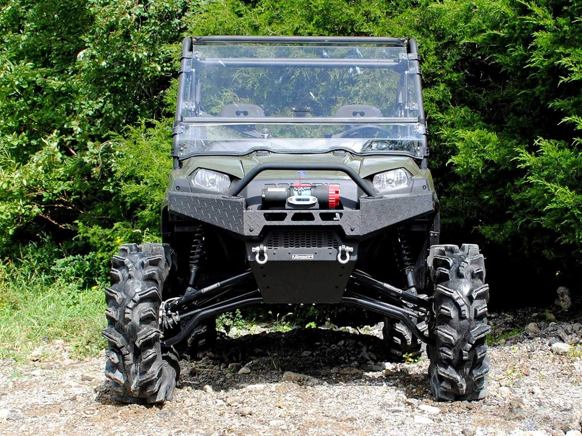 Scratch Resistant Flip Windshield for Polaris Ranger 570 Full-Size / Crew, 1/4" Thick Polycarbonate S504541