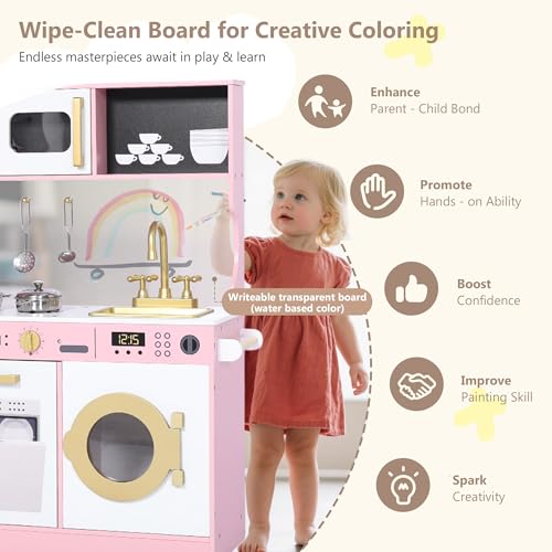 White Wooden Kids Play Kitchen B396