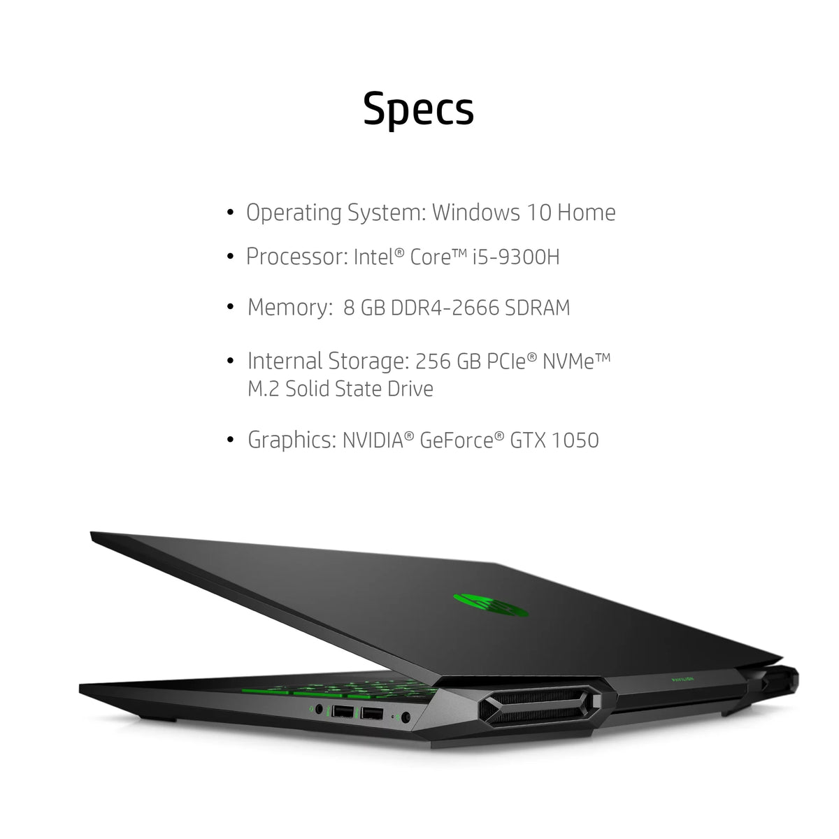 15.6" FHD Gaming Laptop, Intel Core i5-9300H, 8GB SDRAM, 256GB SSD J217780