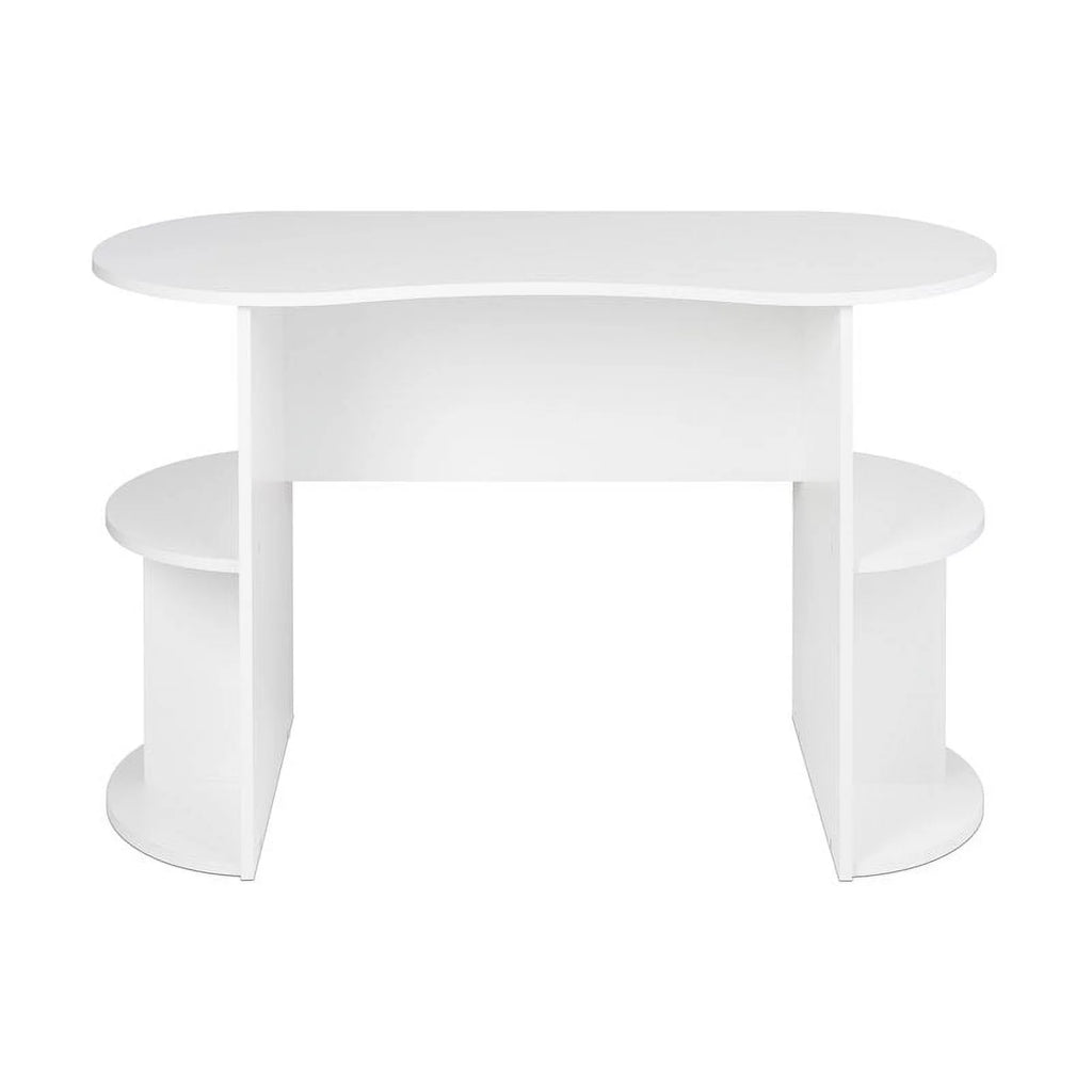 Compact Student Desk with Storage in White F610978