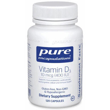 Vitamin D3 10 mcg 120 Capsules A681196