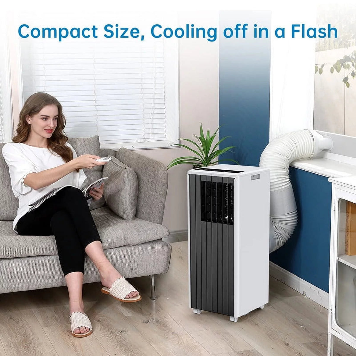 Portable Air Conditioner 5000BTU Black Z441458
