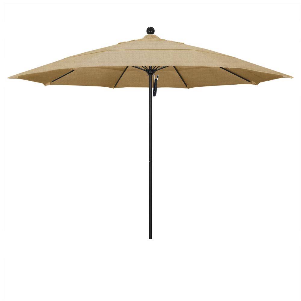 11 ft. Aluminum Market Patio Umbrella with Pulley Lift K625496