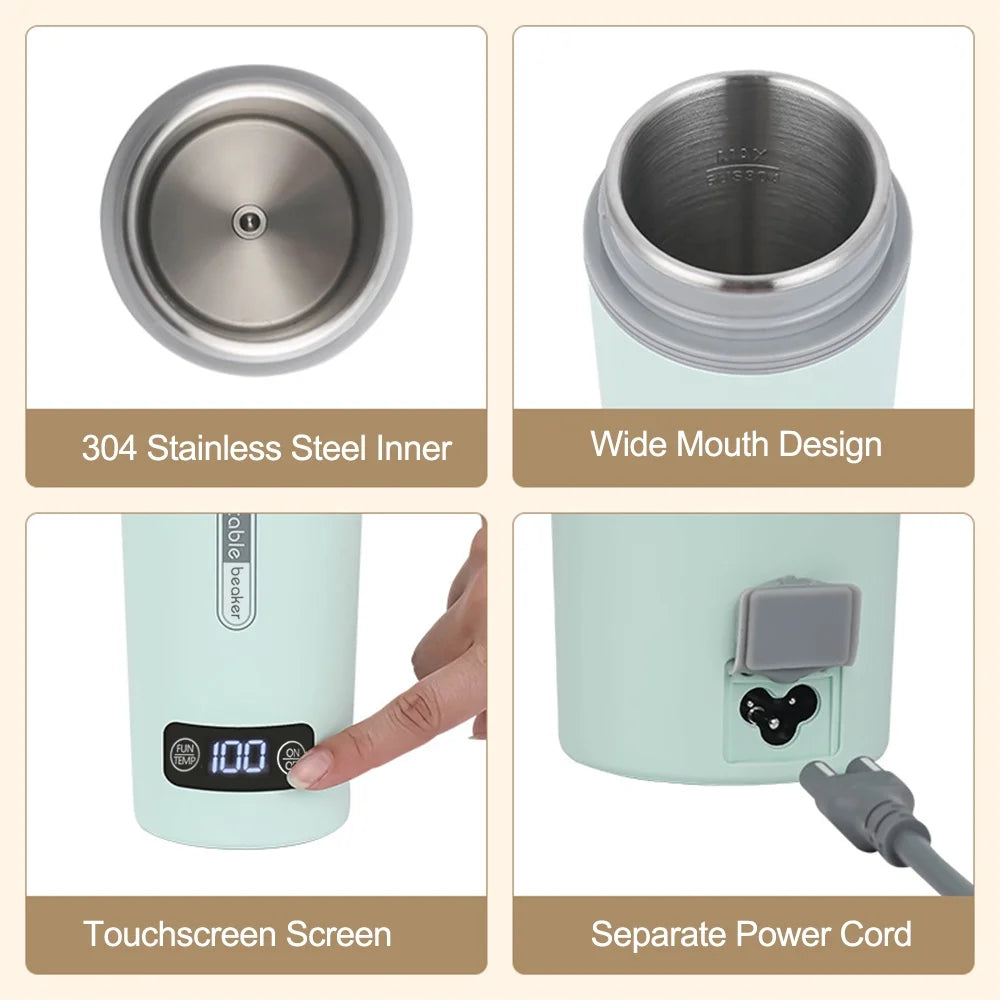 350ml Stainless Steel Portable Electric Kettle H789382