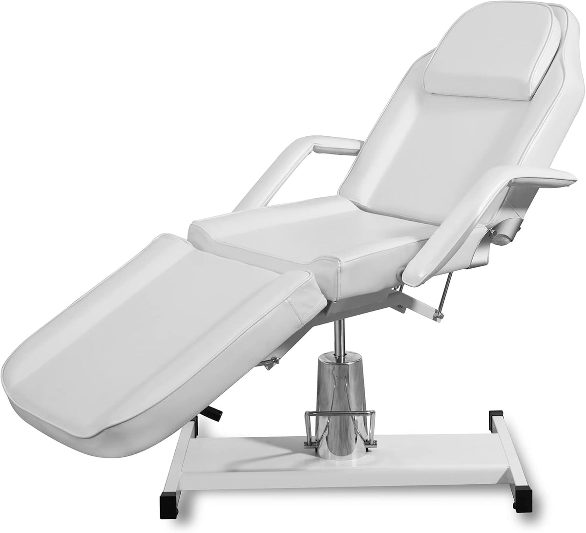 White Adjustable Hydraulic Massage Table Lash Bed D745609
