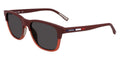 Matte Red Rectangle Sunglasses E600