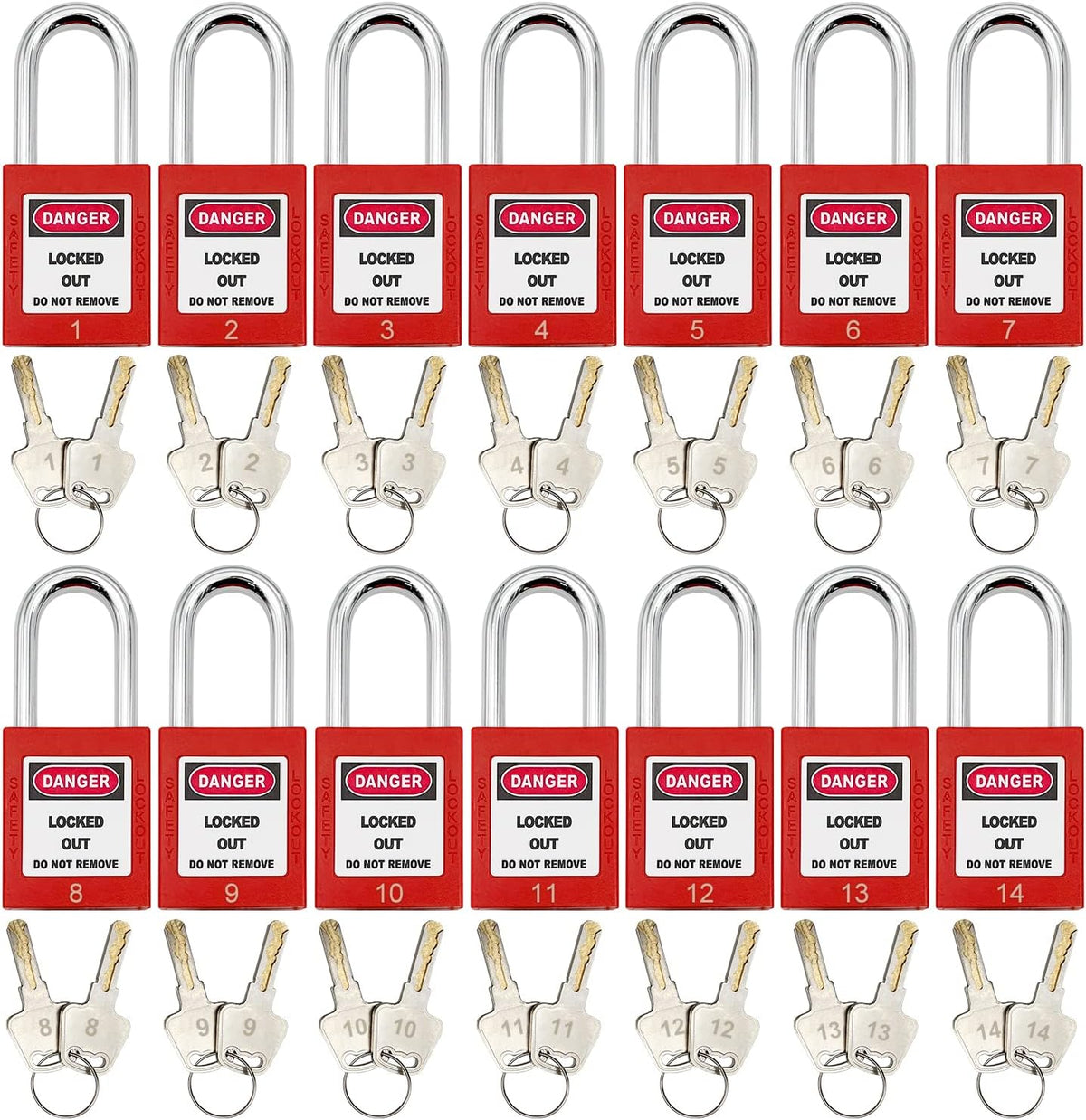 Lockout Tagout Station with 10 Padlocks, 2 Hasps, 20 Tags P513
