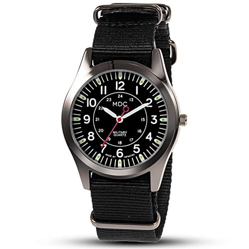 Mens Analog Watch with Slip-Thru Nylon Band C4240