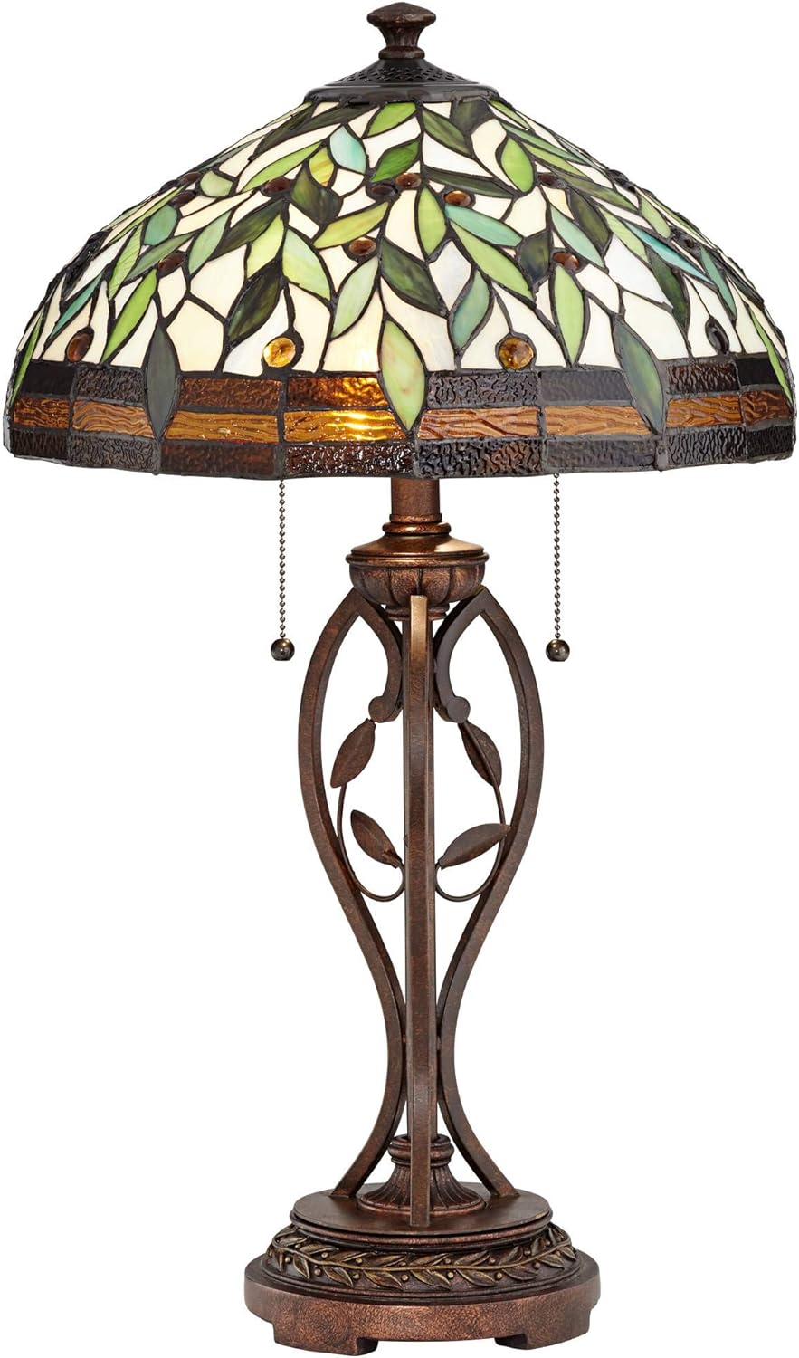 Bronze Stained Glass Table Lamp M331