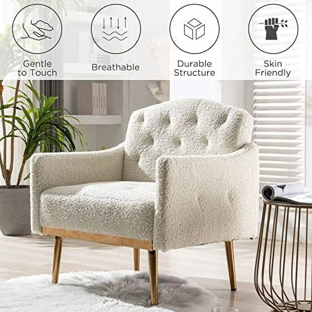 Pink Velvet Accent Chair with Metal Legs K838