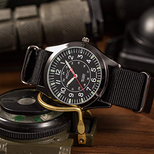 Mens Analog Watch with Slip-Thru Nylon Band C4240
