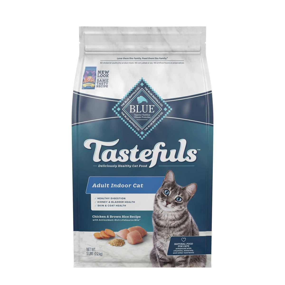 Blue Buffalo Indoor Health Adult Cat Food Chicken & Brown Rice Recipe U32478