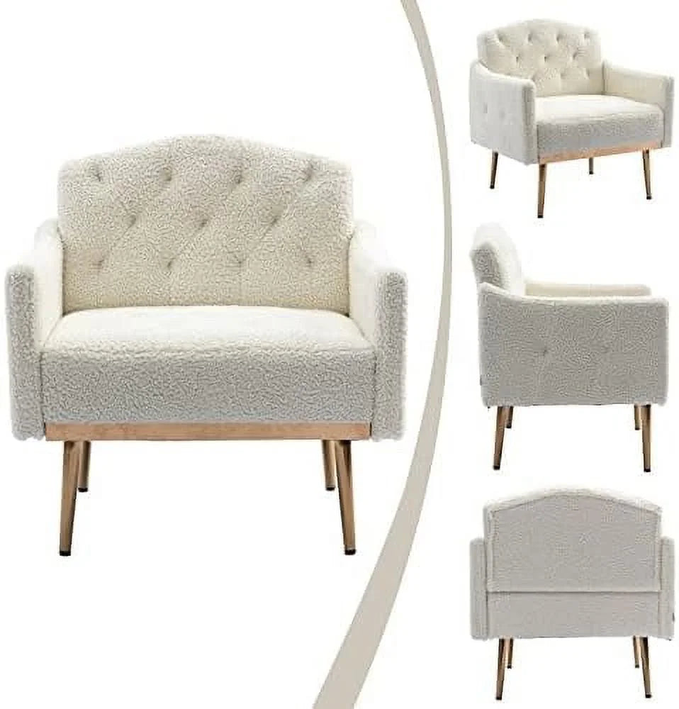 Pink Velvet Accent Chair with Metal Legs K838