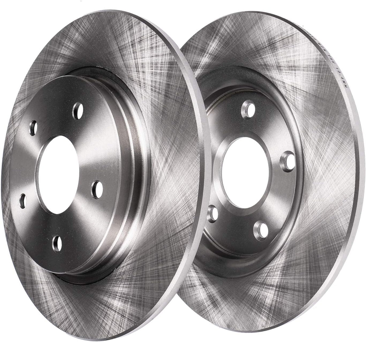 12 Rear Disc Rotors + Ceramic Brake Pads 4pc Set W6807