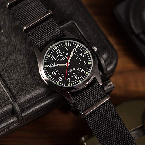 Mens Analog Watch with Slip-Thru Nylon Band C4240