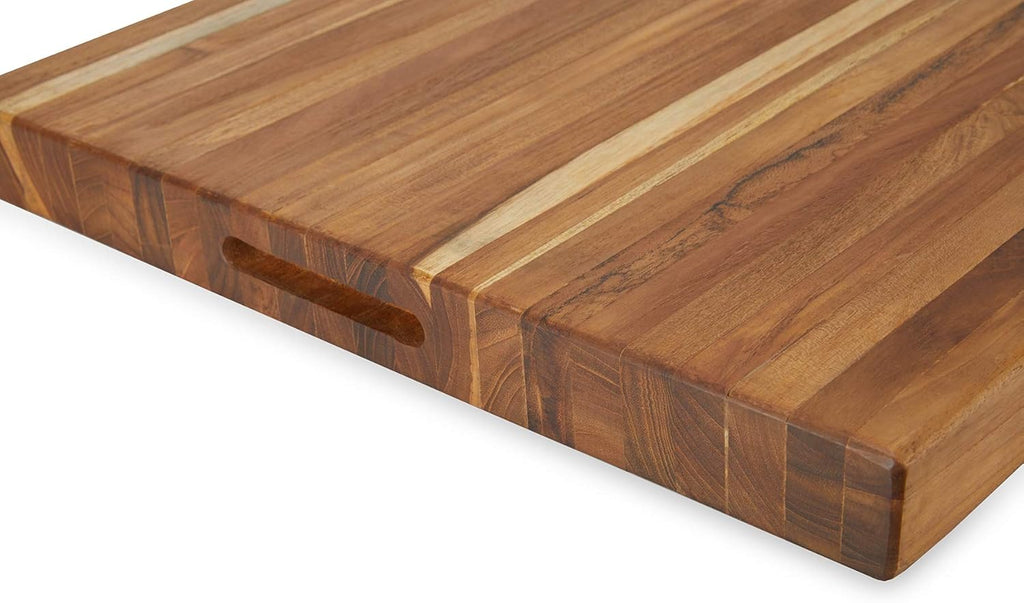 Extra-Large Teak Cutting Board with Hand Grip J725392