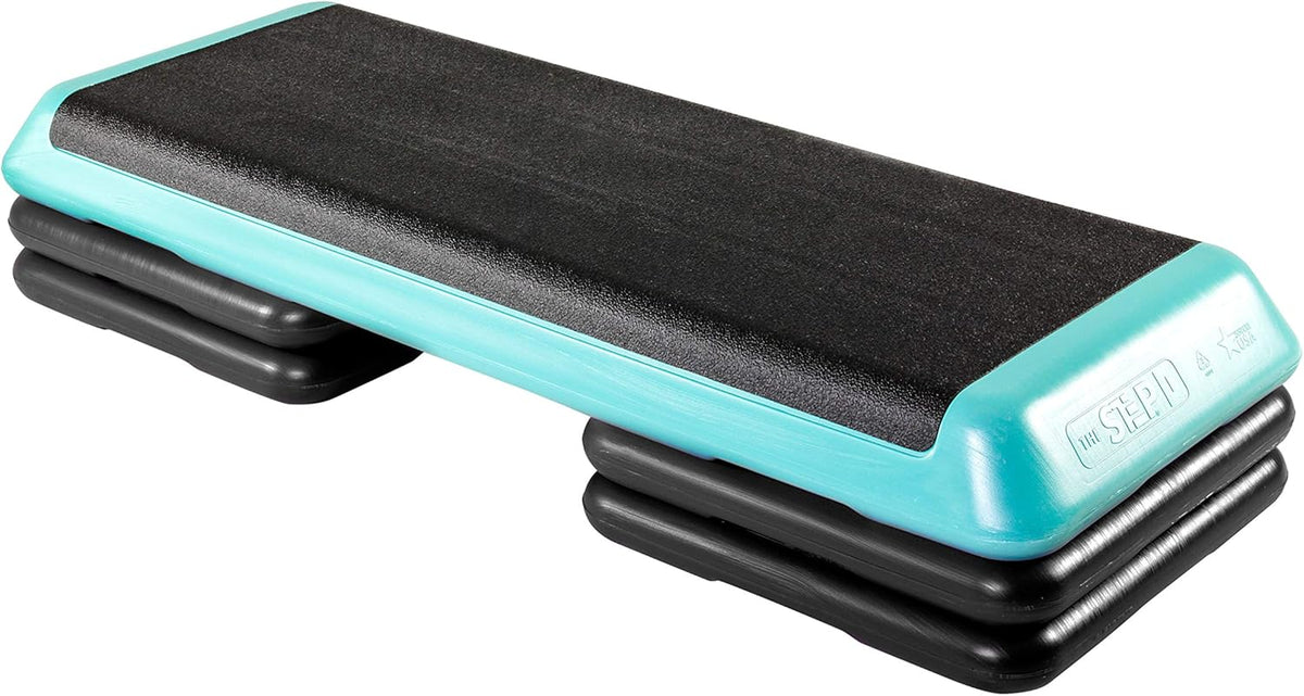 Teal Aerobic Platform with Black Risers R520