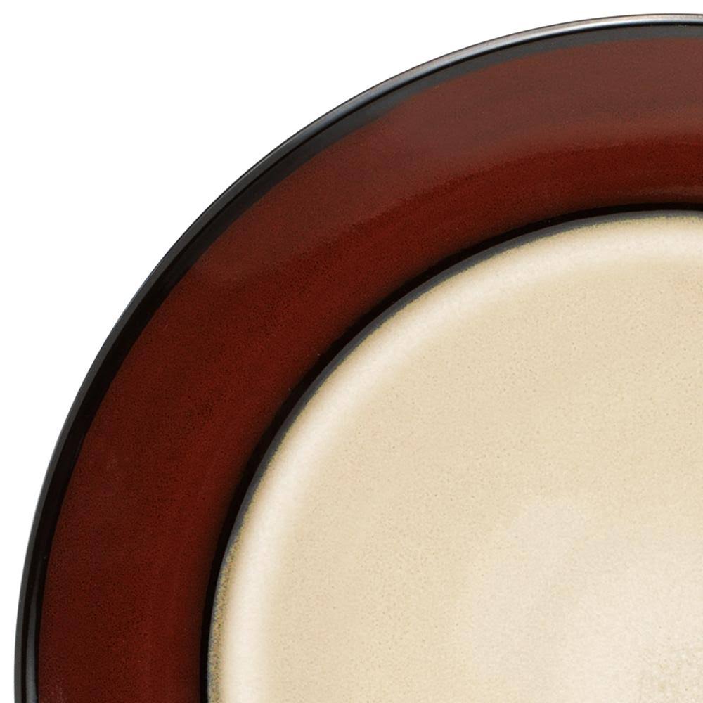 Red Round Dinner Plates Set of 4 E89392