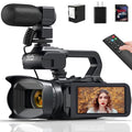 6K 64MP IR Night Vision Digital Camera with 18X Digital Zoom 4.0" Touch Screen WiFi and 64G SD Card D2386