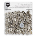 60 Sets Silver Heavy Duty Snaps L5946