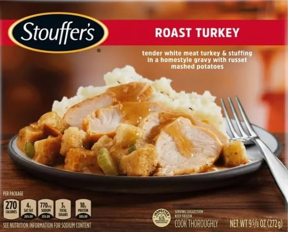 9.625 oz Frozen Turkey Meal, Pack of 8 W9320