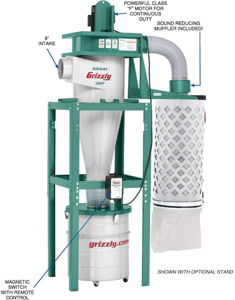 3 HP Cyclone Dust Collector J39937