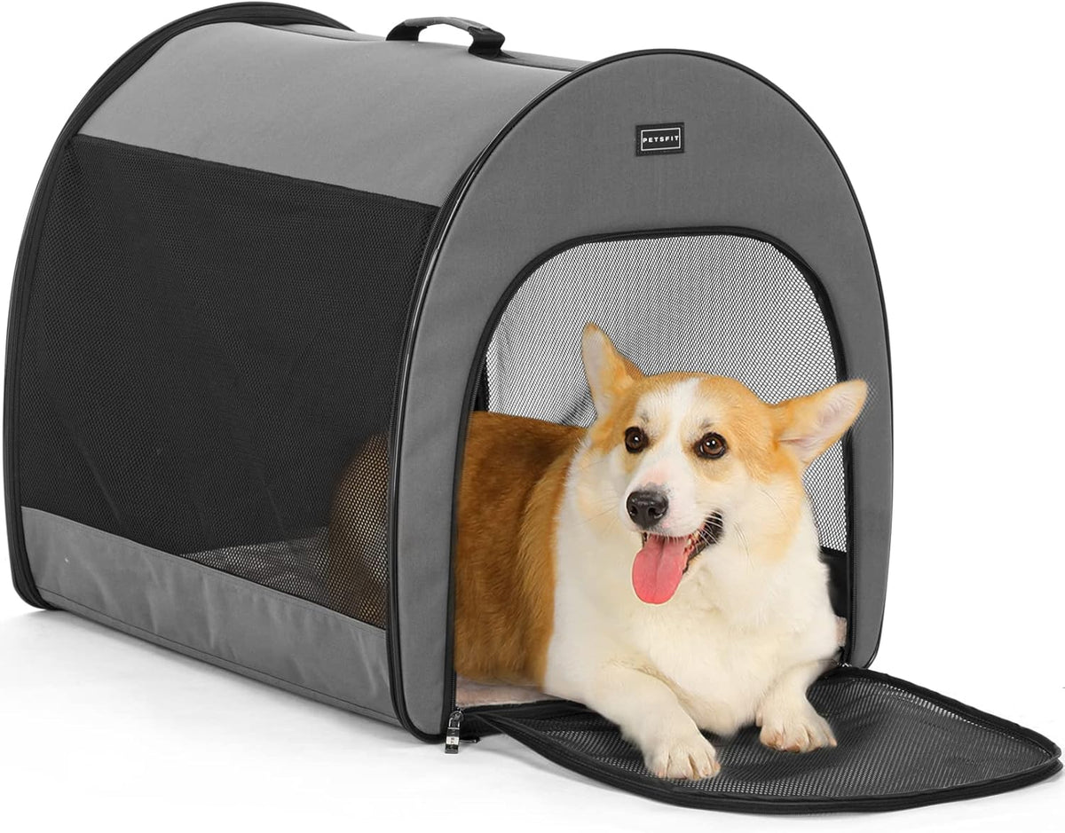 Portable Collapsible Soft Sided Dog Crate Pack of 2 T87153
