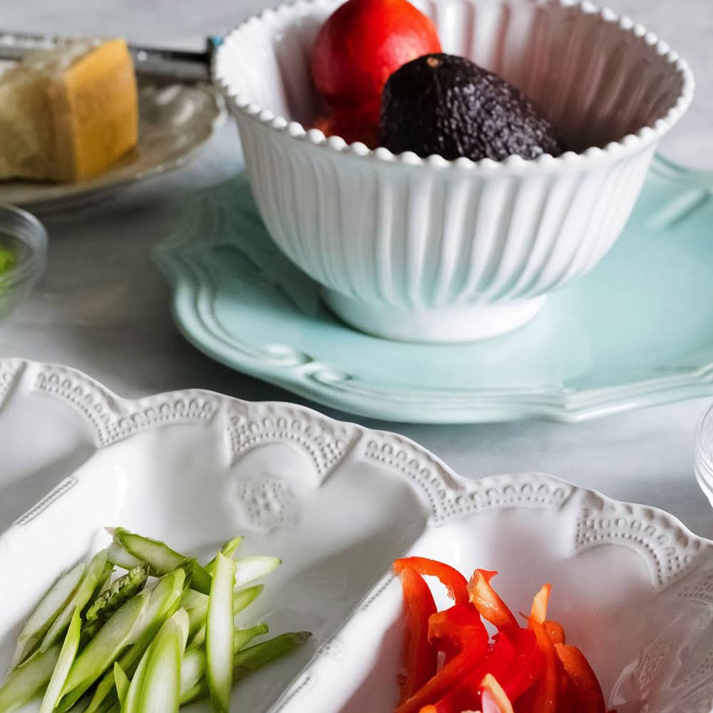 White Small Serving Bowl O6278