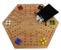 Solid Oak 16 inch Wooden Marbles Board Game K837