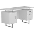 White Gloss Office Desk D1625