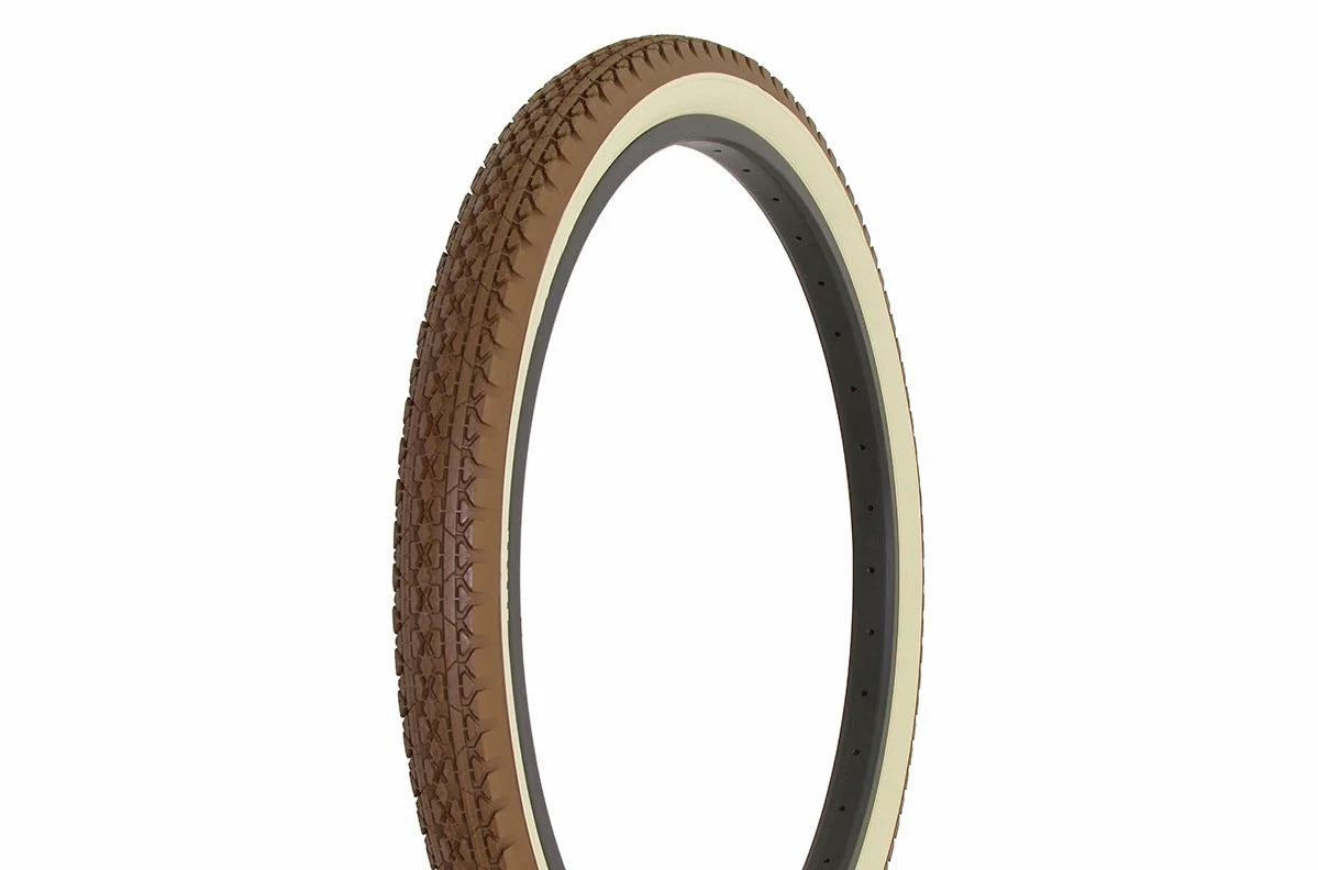 26" x 2.125" Brown Cream Side Wall Bicycle Tire N258